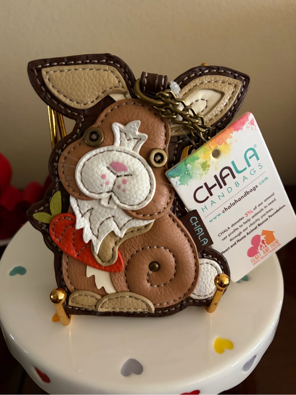 Chala Key/Fob(Bunny)Coin Purse Nwt
